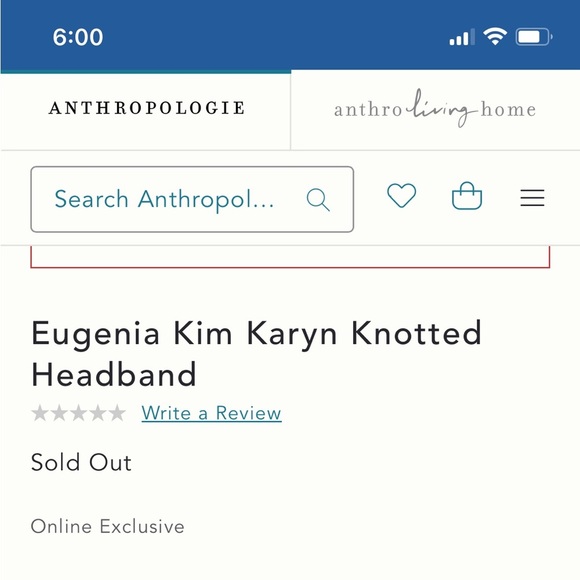 Eugenia Kim Anthropologie Karyn Headband - Two Tone Corblock - Picture 7 of 7